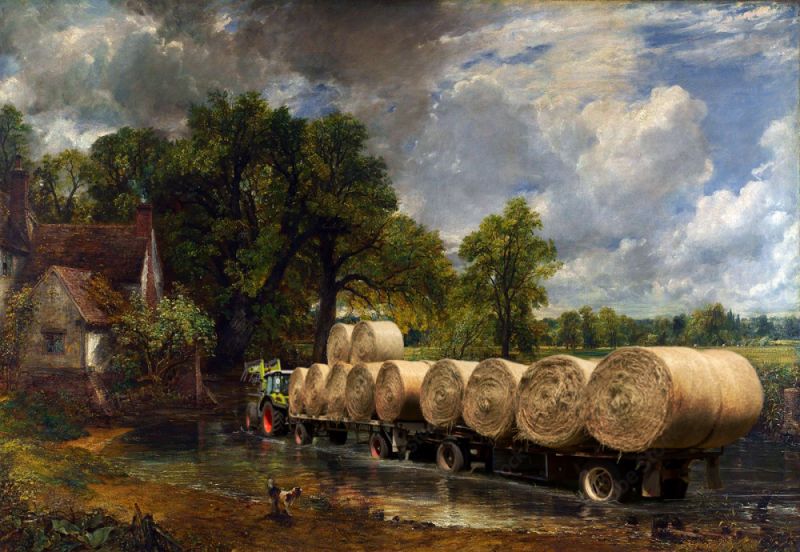 The Haywain (with tractor)