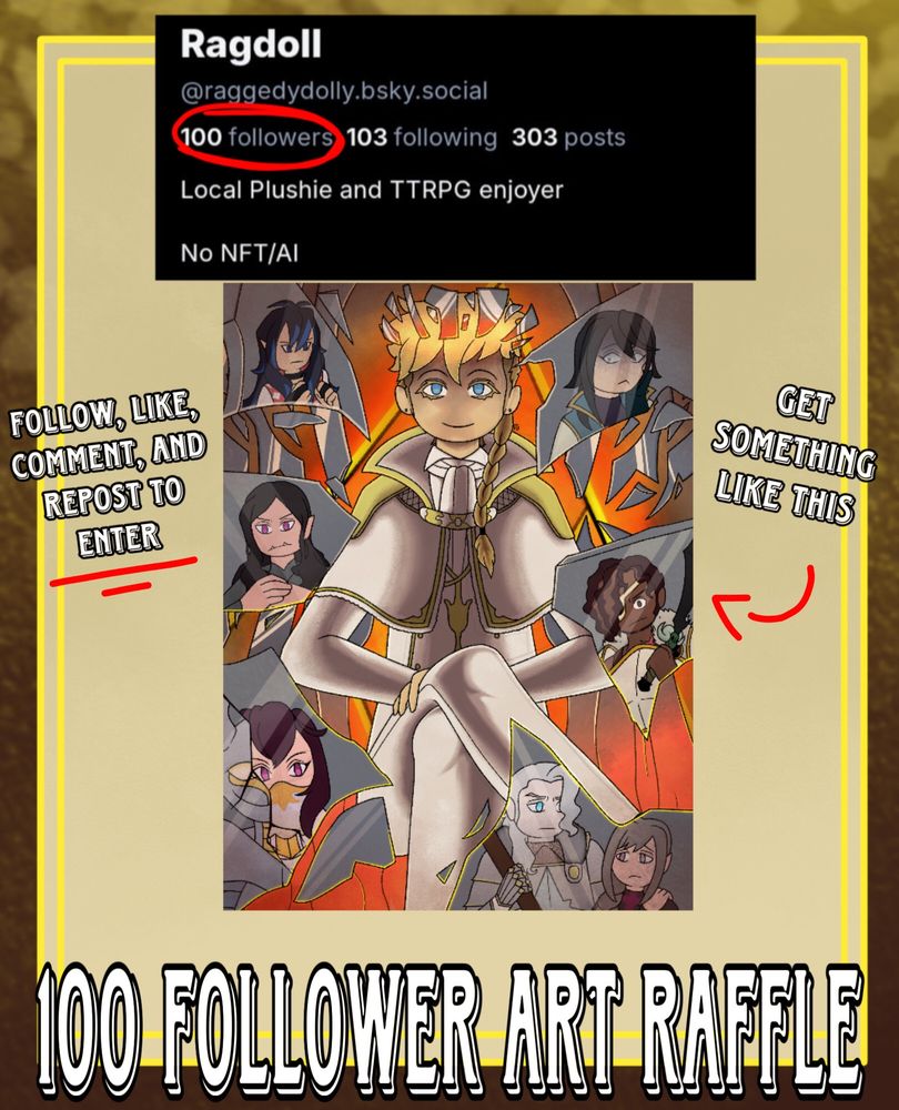 Promo art for an Art Raffle