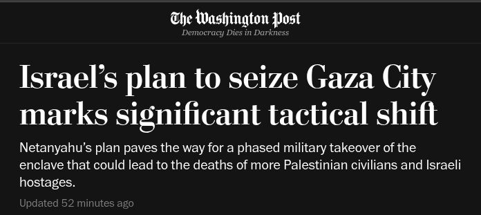 The US and Israel are telegraphing that they're getting ready to murder a million people and Empire mouthpieces call it a "tactical shift".