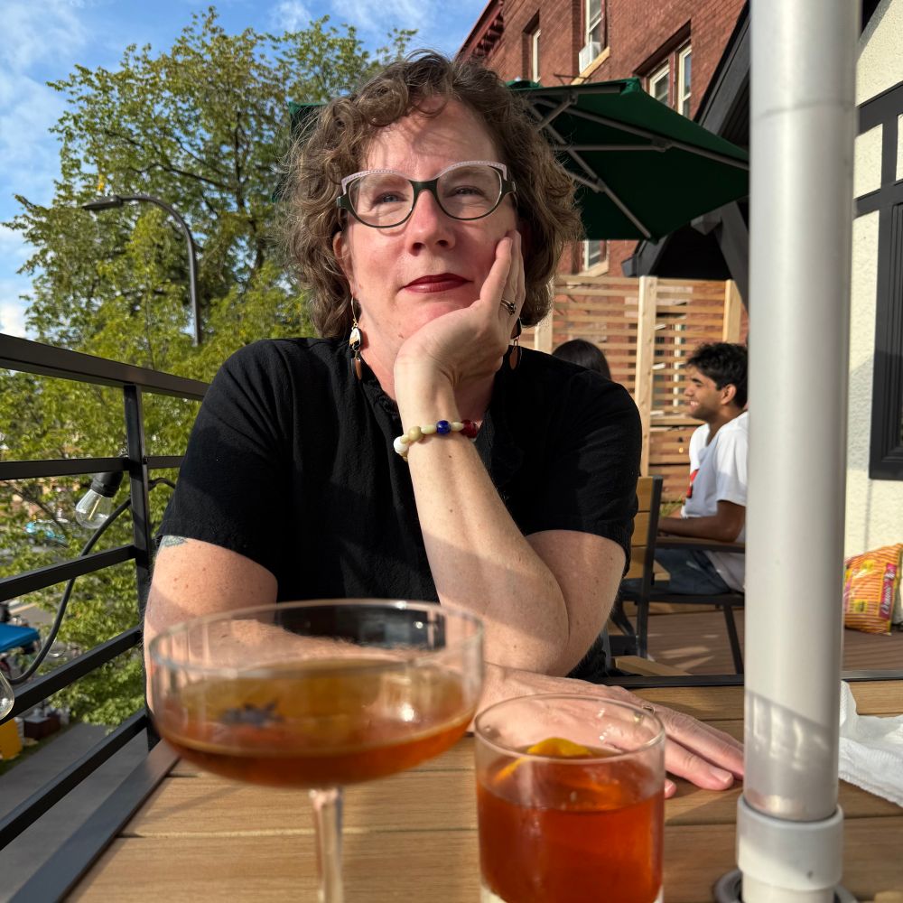 The wife and two drinks – Taiwanese takes on a Negroni and Manhattan. 