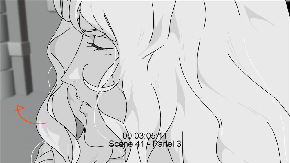 slightly closer-up view of alucard's face, as he turns away from the camera while speaking.