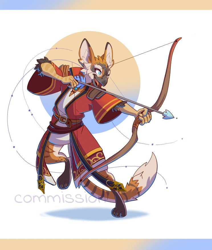grphon archer with bow drawn