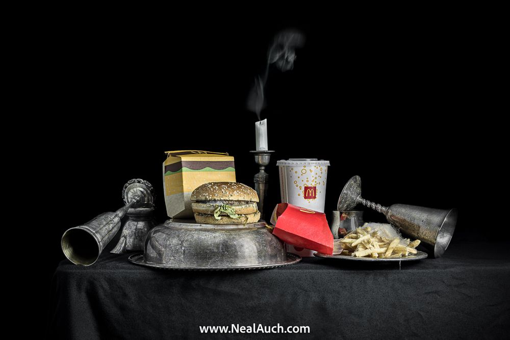 Vanitas with Big Mac. By Neal Auch.