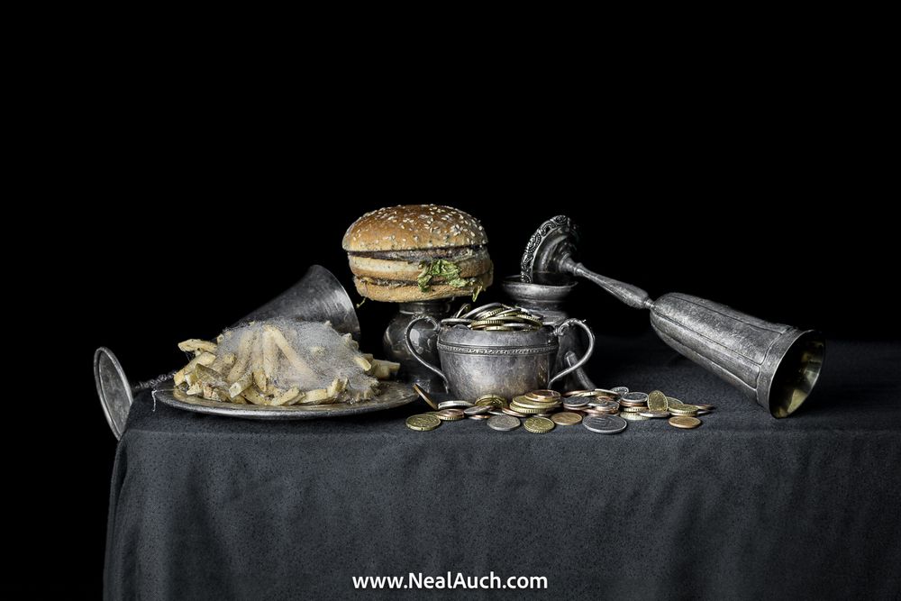 Vanitas with Big Mac. By Neal Auch.