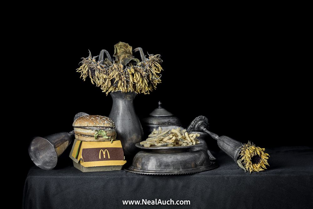 Vanitas with Big Mac. By Neal Auch.