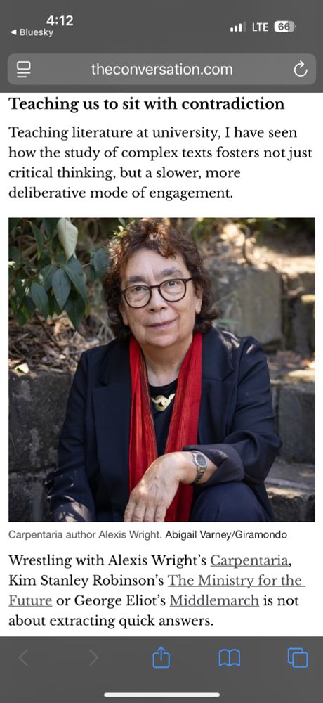 Image of an excerpt from the article linked below about modes of engagement fostered by the humanities. 