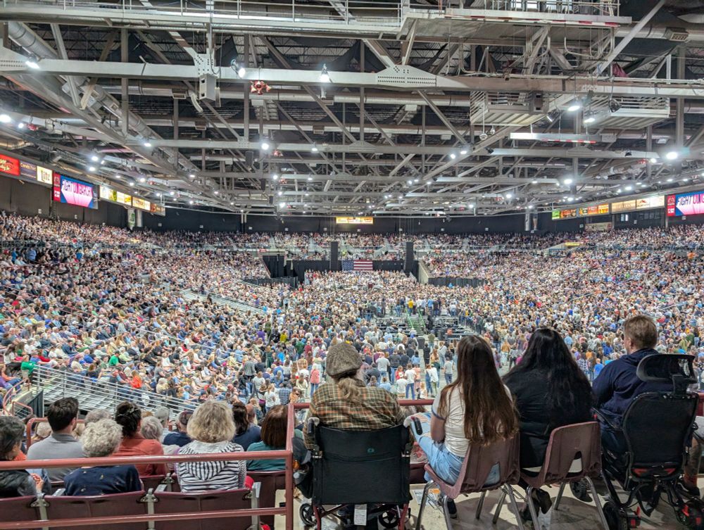 **Packed** auditorium