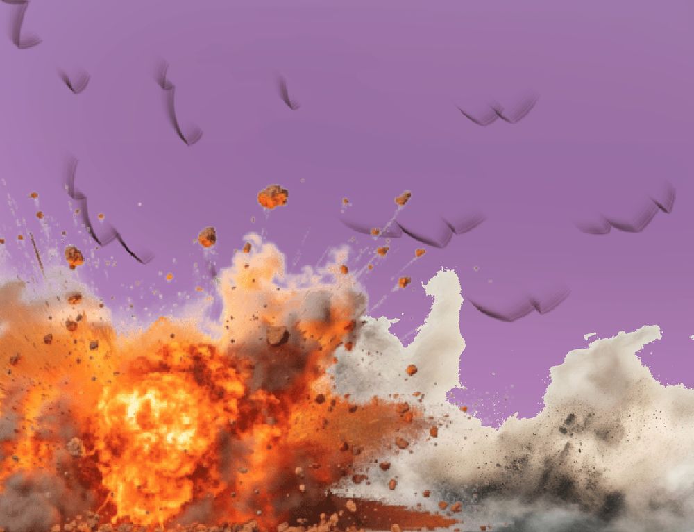 What its like for mortals on the surface~ Seeing their beloved planet being turned into nothing but dust by my big, fluffy spirit balls~ A single touch of them makes anything cease to exist~