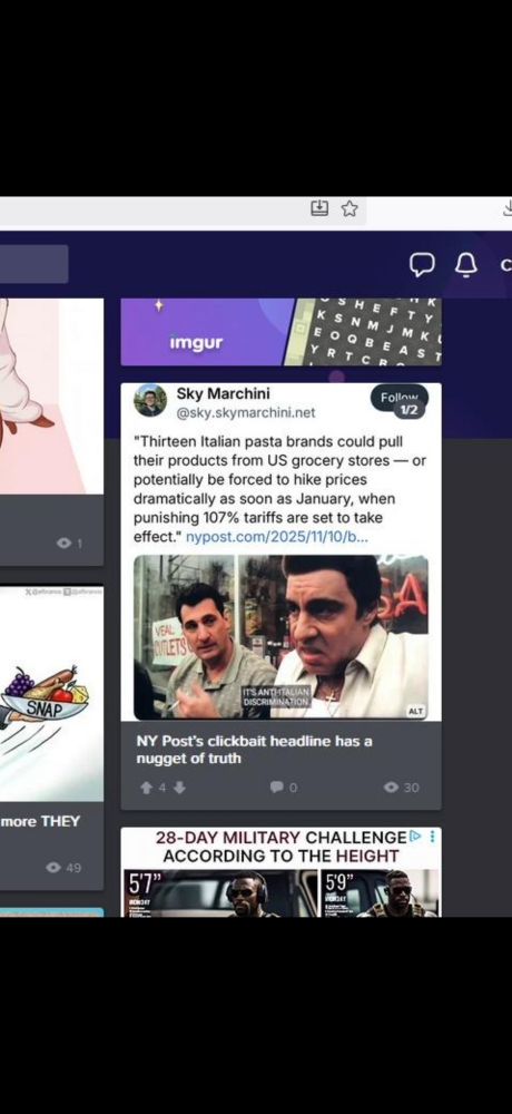 Closeup of the screenshot, showing one of the top posts is the above tweet 