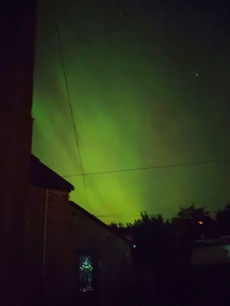 Photograph of the Aurora Boreallis in Ayrshire, Scotland