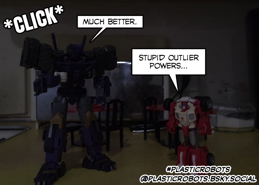 The café goes dark. Tarn expresses his relief while Swerve curses to himself. "Stupid Outiler powers."
