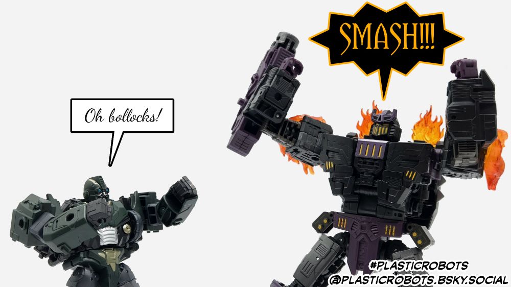 Megatronus excitedly screams, 