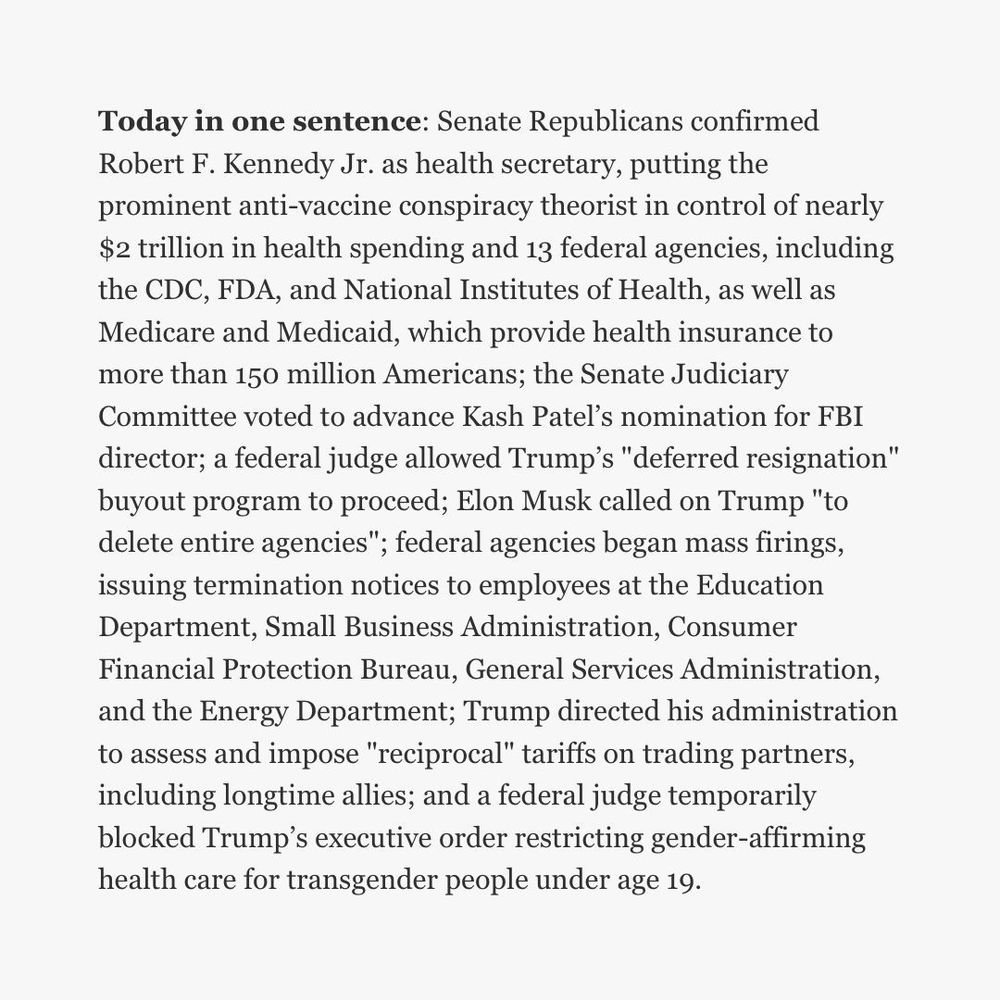 Image of WTF Just Happened Today? news summary. Follow link for full text.
