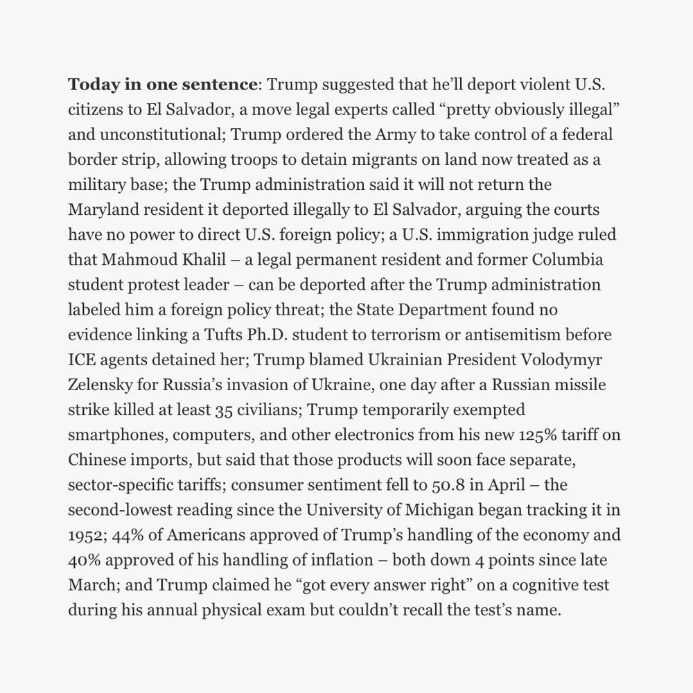 Image of WTF Just Happened Today? news summary. Follow link for full text.
