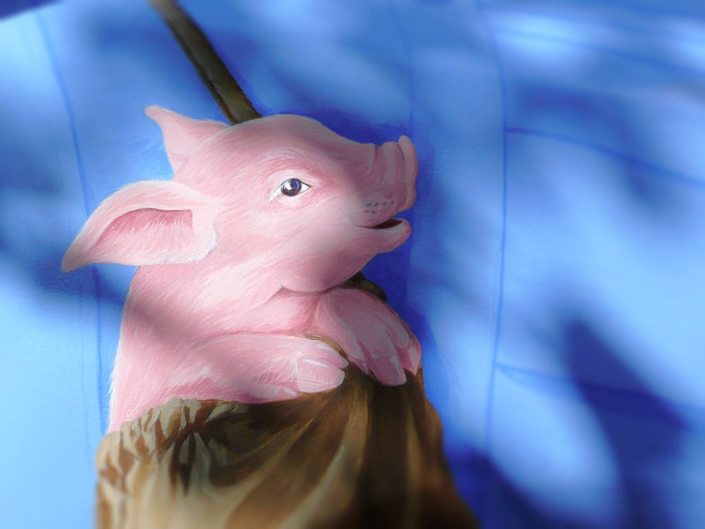 Pig-in-a-Poke, detail.