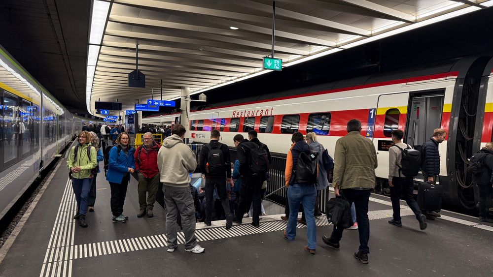 Gleis 9/10 im Bahnhof Bern SBB
