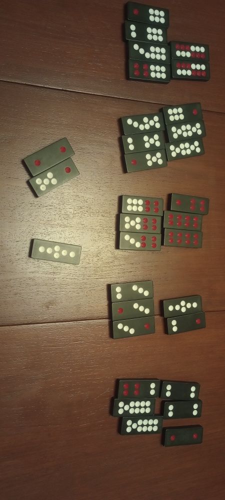 At first glance it looks like dominoes but it isn't 