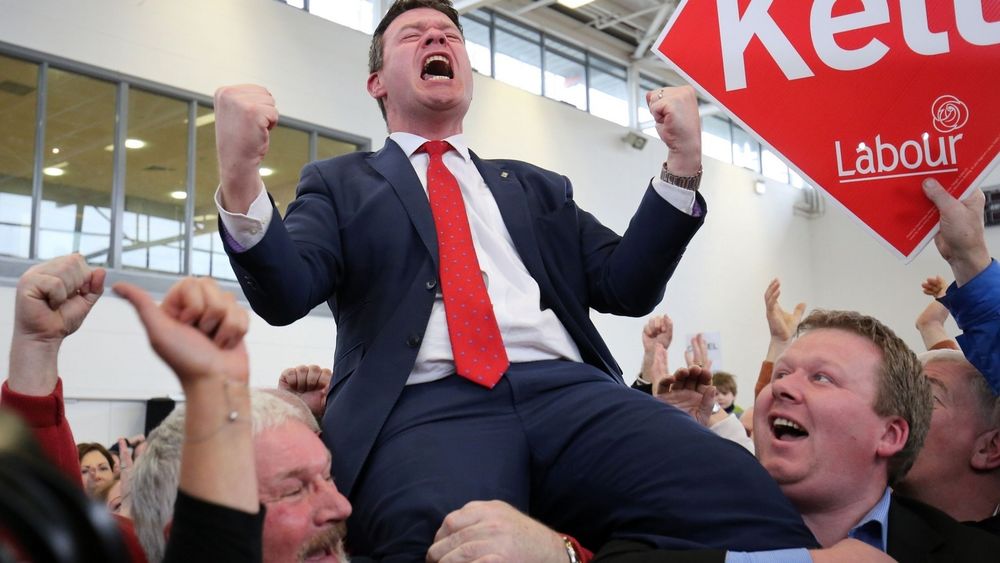 Alan Kelly celebrating like he's just won the Junior B championships