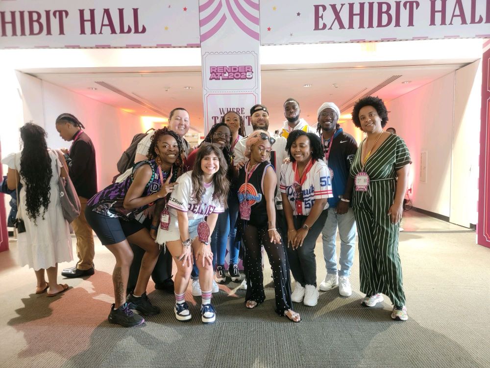 A group of people smiling at the camera
