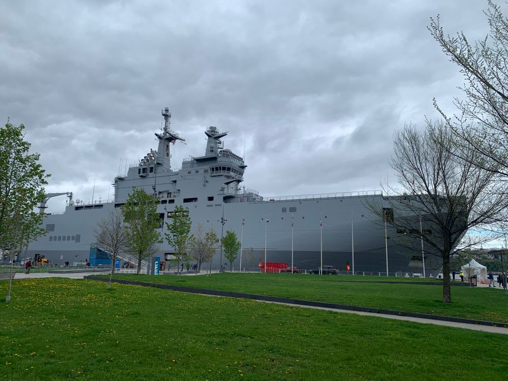 Une image d’un navire de guerre français