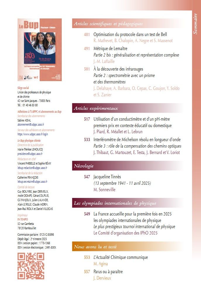 Sommaire page 1