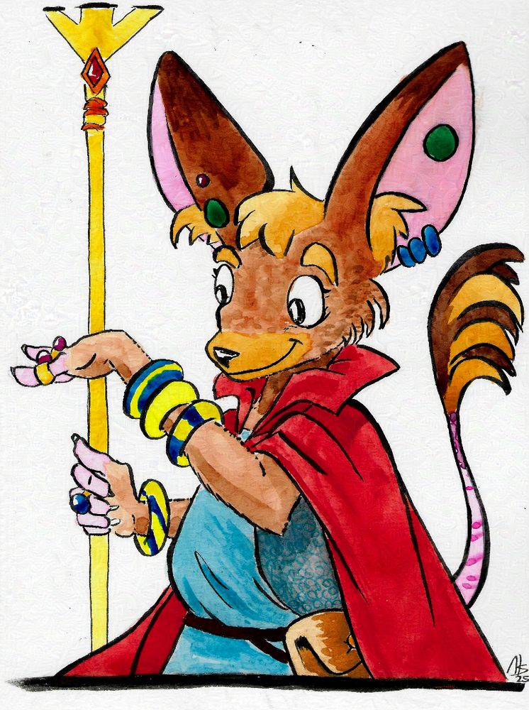 #seetheart
Suna of the ratfolk enjoying her new bracelets.