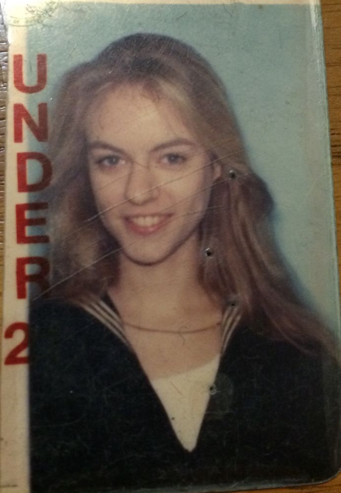 Old drivers license photo 