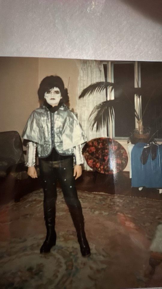 Me in an Ace Frehley costume for Halloween in the 80’s.