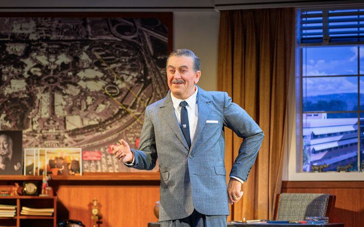 A photo of the new Walt Disney animatronic at Disneyland. 