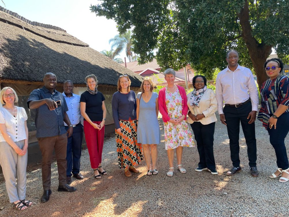 Members of the project stakeholder group meet at The Health Research Unit Zimbabwe in Harare.