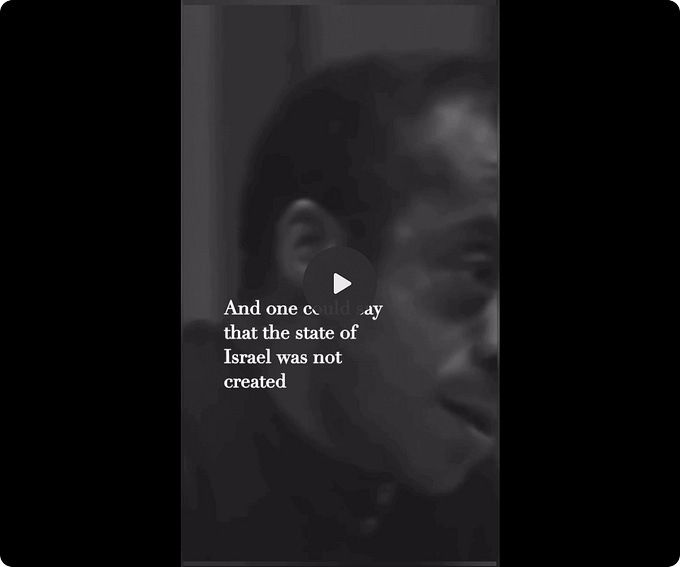 James Baldwin in 1979 speaking at UC Berkeley on Palestine & Israel.

Profound. Powerful. Painfully correct.