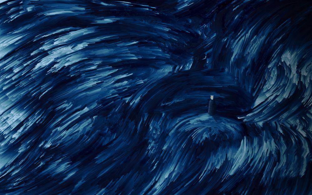 "I am no more than what you want from me", 4000x2500, digital painting