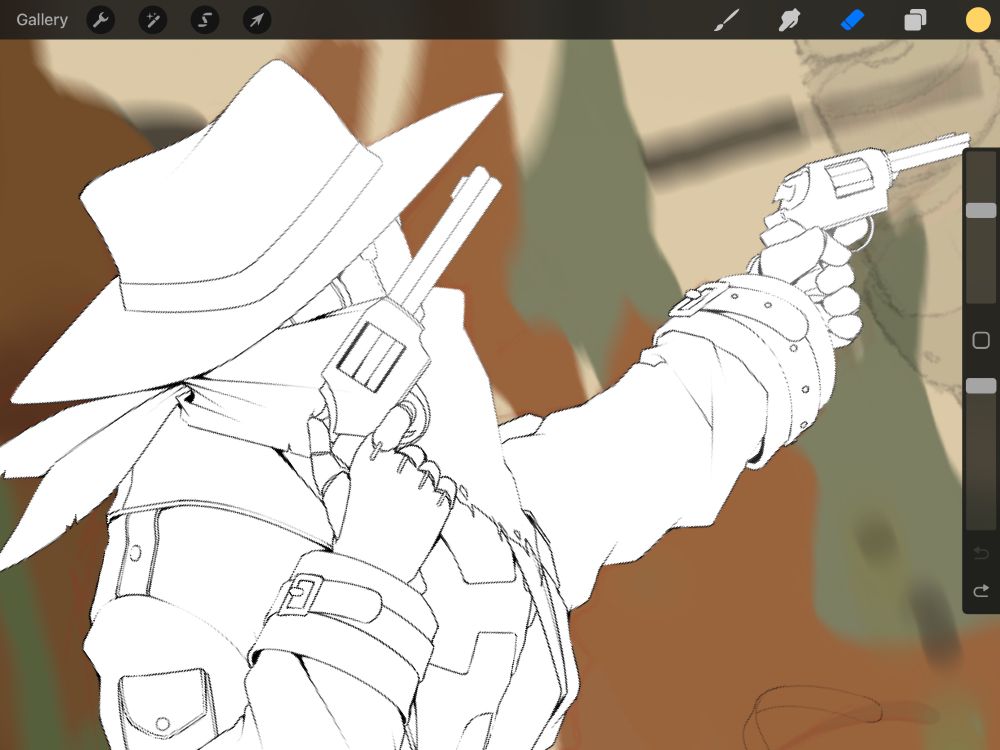 The lineart is almost done but now I have to fix something that I didn’t notice until my bf told me :’). His character has 3 fingers….not 5…
