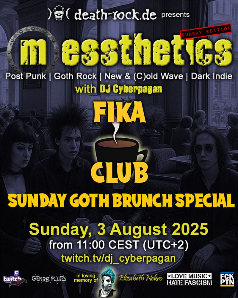 messthetics SUNDAY GOTH BRUNCH SPECIAL 3 August 2025
