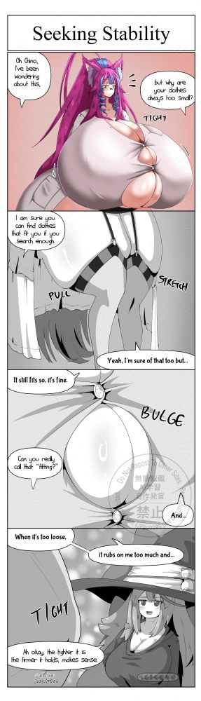 The fourteenth episode of my original comic "Ultlife."
Basically why Chinova always wears tight clothing.
Sometimes, tightly packing something works better than not.
Being sensitive can bring some trouble after all.