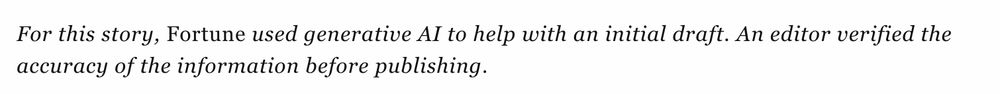 For this story, Fortune used generative AI to help with an initial draft. An editor verified the accuracy of the information before publishing. 