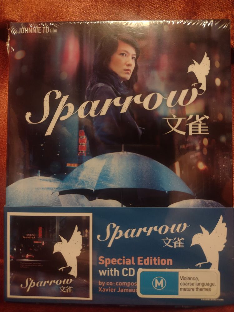 Johnnie To's SPARROW Special Edition Blu Ray with CD soundtrack