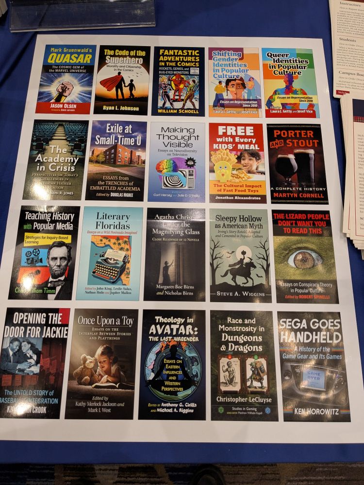 Promo poster for upcoming books. 