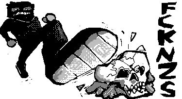 Camarade antifa cassant un crâne NAZI