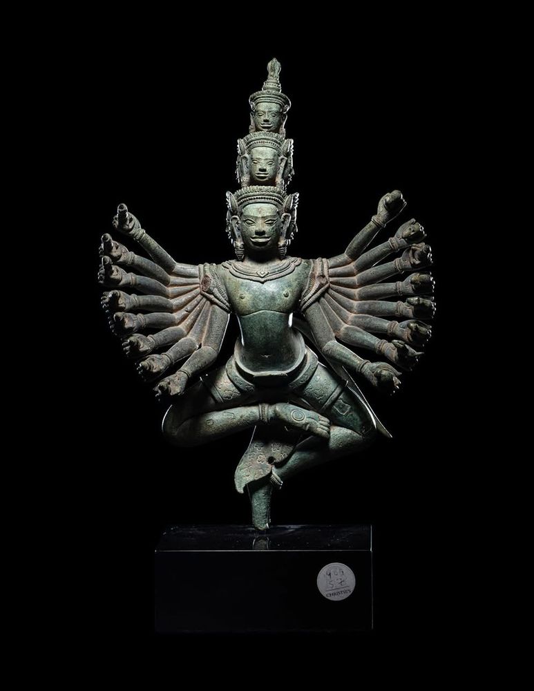 Hevajra, bronze, 12thC, Khmer, Cambodia.
