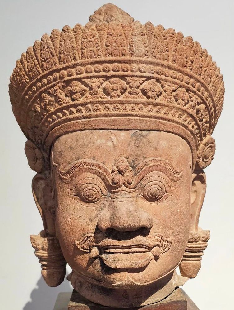 Demon Yaksa from Koh Ker, 10th century Cambodia.