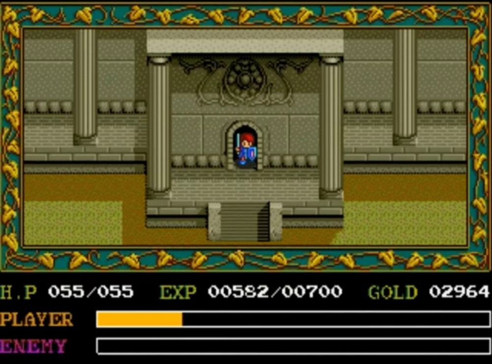 a screenshot of a video game with the player 's hp 055/055