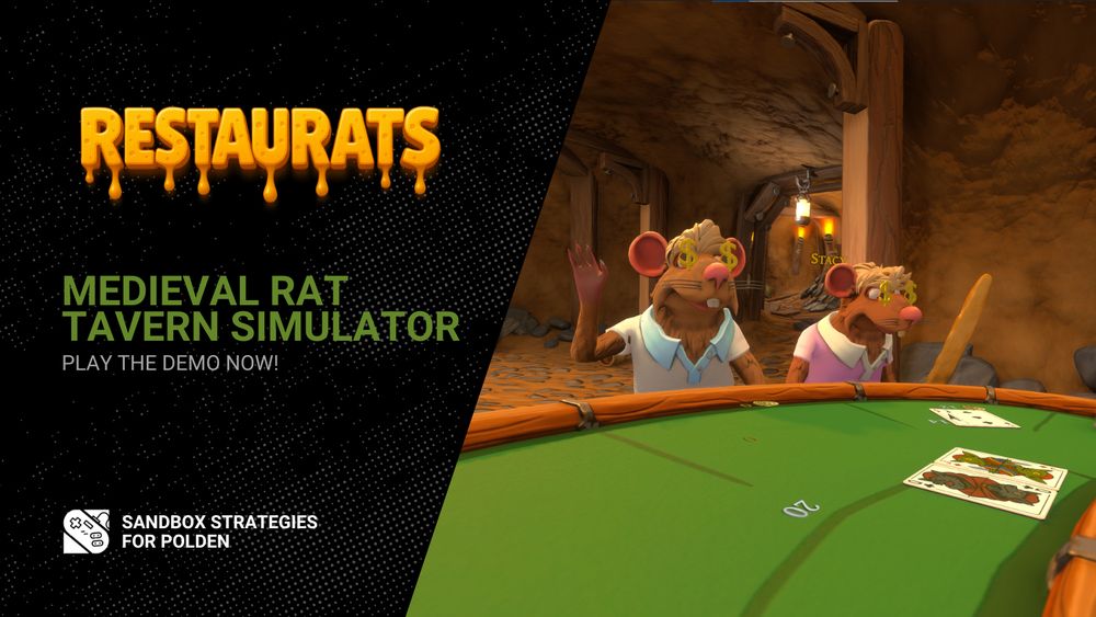 Restaurats a Medieval Rat Tavern Simulator was just announced, steam demo out now!