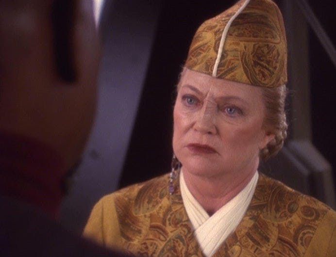 Kai winn from ds9. Steely undead eyes. 