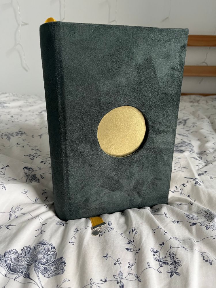 the book, standing upright