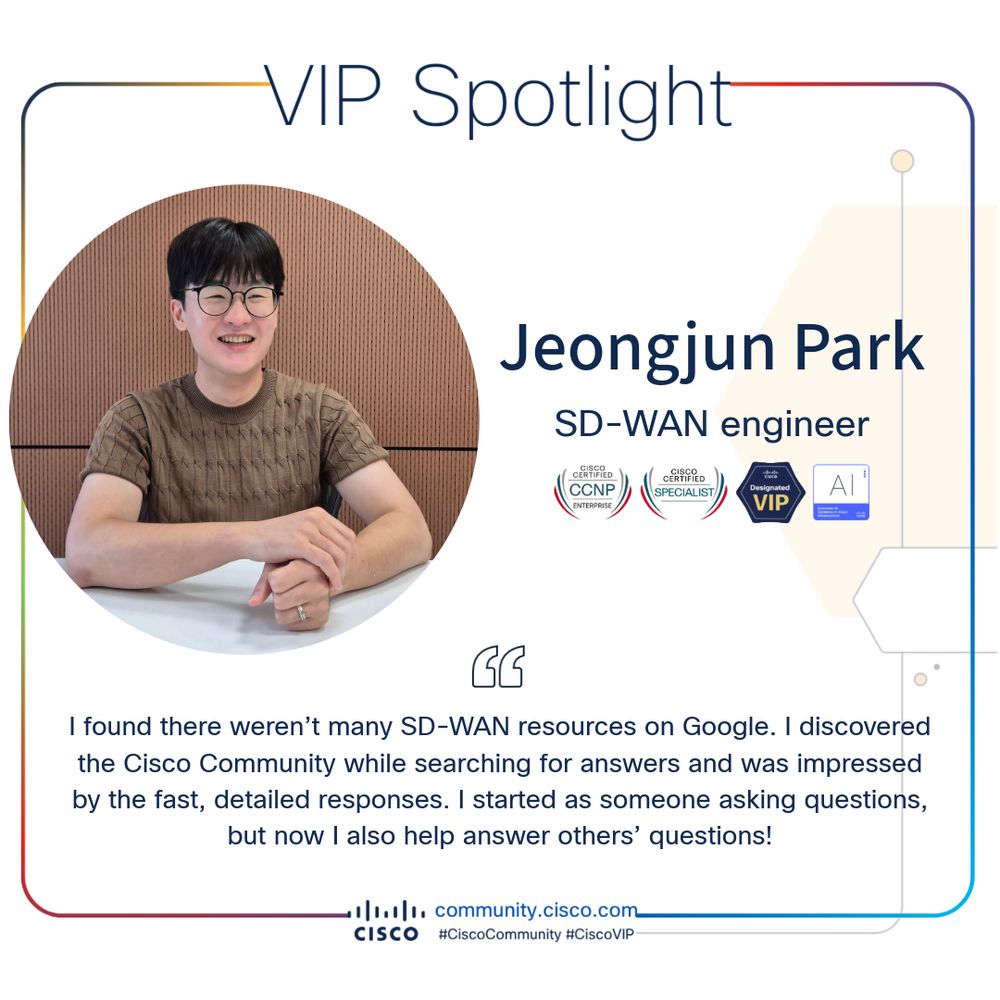 Cisco Designated VIP 2025 | Jeongjun Park