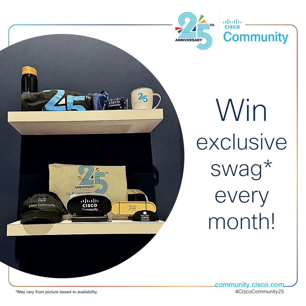 Cisco Community's 25th anniversary contests