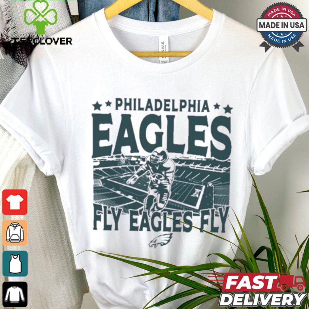 Philadelphia Eagles Gameday Fly Eagles Fly Vintage Stadium Shirt - Teeclover