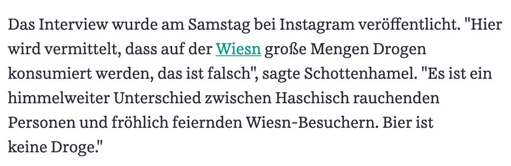 SZ Artikel über das Oktoberfest:

Krause war vor knapp zwei Wochen zum neuen zweiten Bürgermeister von München gewählt worden. Die Neuwahl war nötig geworden, weil die bisherige Amtsinhaberin Katrin Habenschaden (Grüne) bei der Deutschen Bahn die Leitung des Bereichs Umwelt und Nachhaltigkeit übernimmt. Bereits vor Dominik Krause hatten Grünen-Politiker das Oktoberfest als "größte offene Drogenszene" bezeichnet - unter ihnen zum Beispiel auch Kulturstaatsministerin Claudia Roth.
