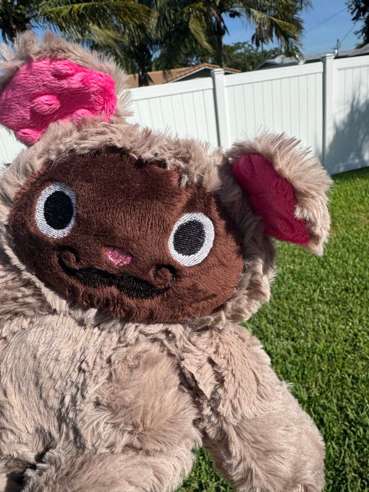 weasel vince plush closeup